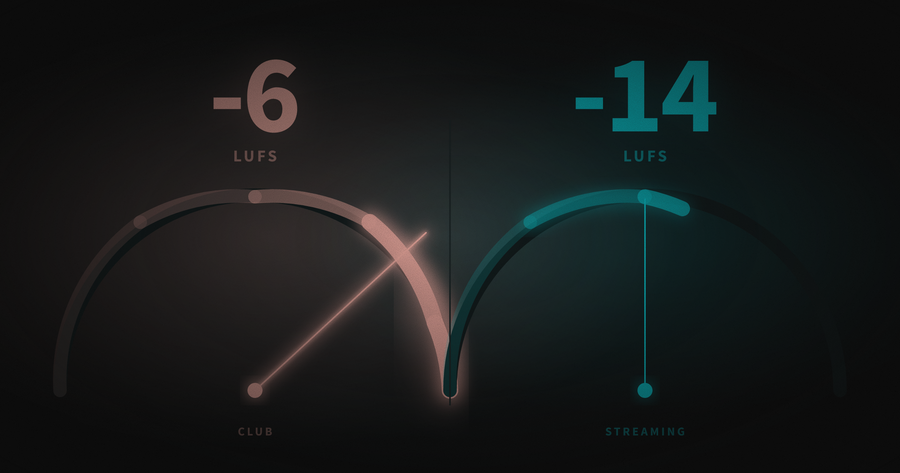 Techno Mastering 2026: LUFS Targets for Club vs Streaming (With Data)