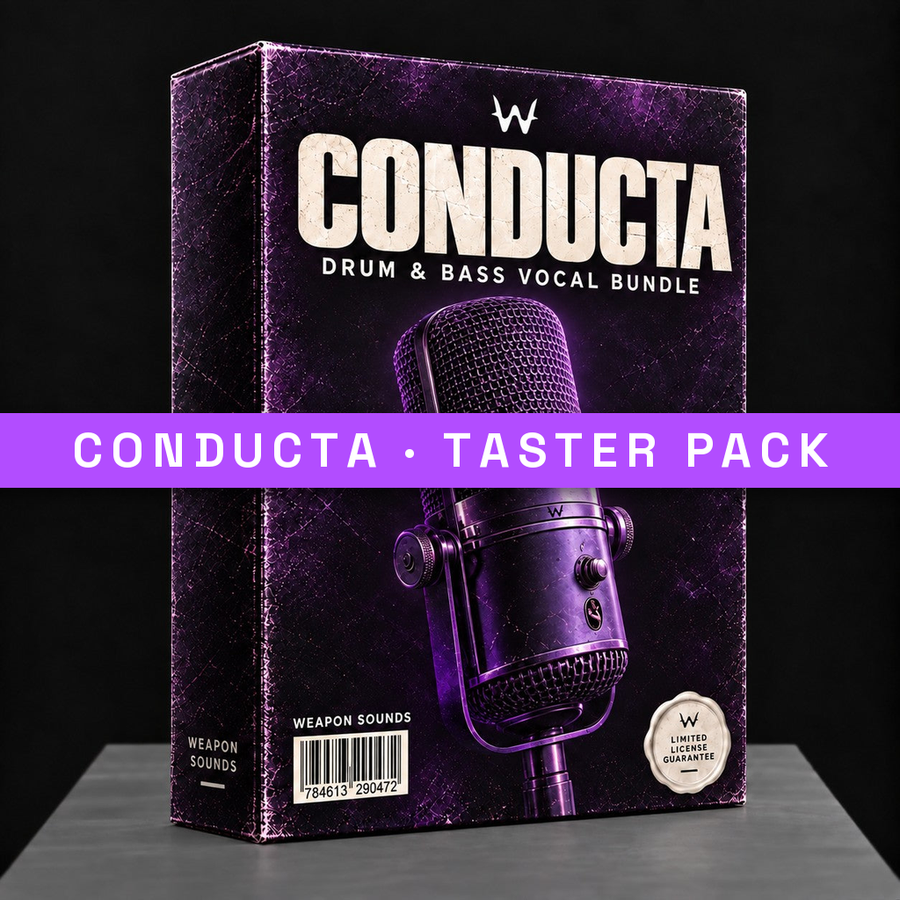 Free DnB samples: the Conducta DnB Vocals Taster Pack by Weapon Sounds
