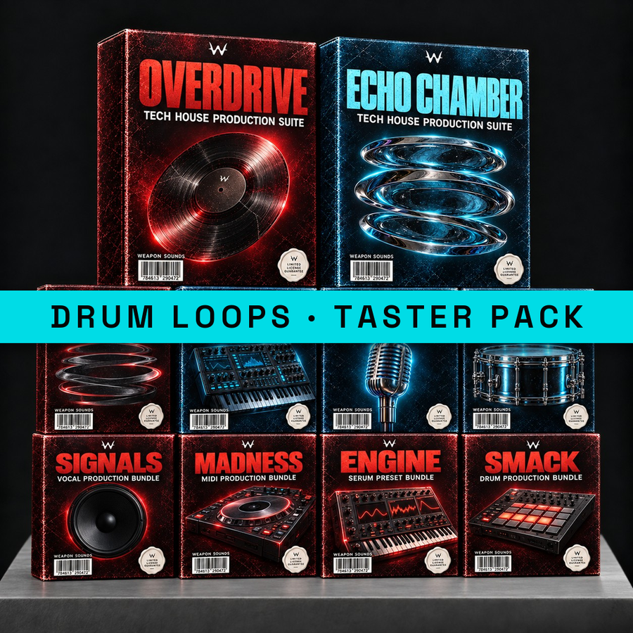 Free drum loops: the Tech House Drum Loops Taster Pack by Weapon Sounds